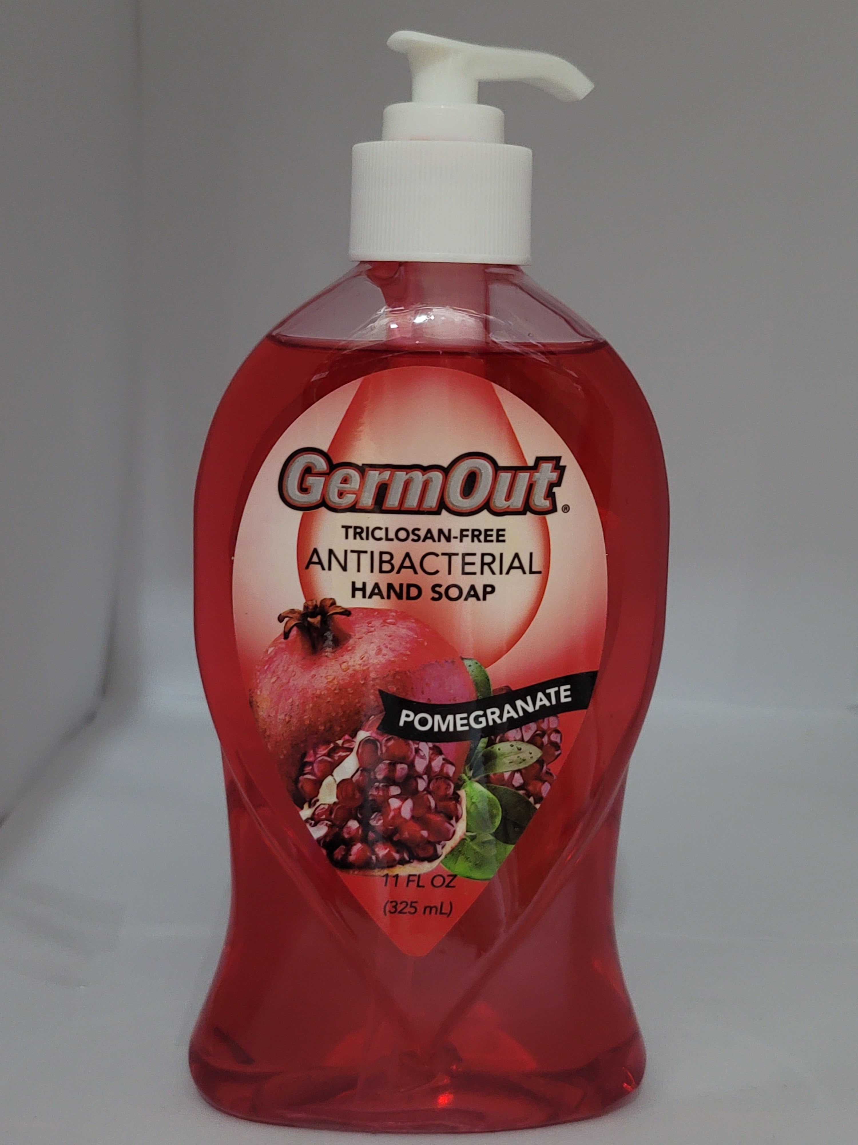 GERM OUT TRICOSAN FREE ANTIBACTERIAL HAND SOAP POMEGRANATE
