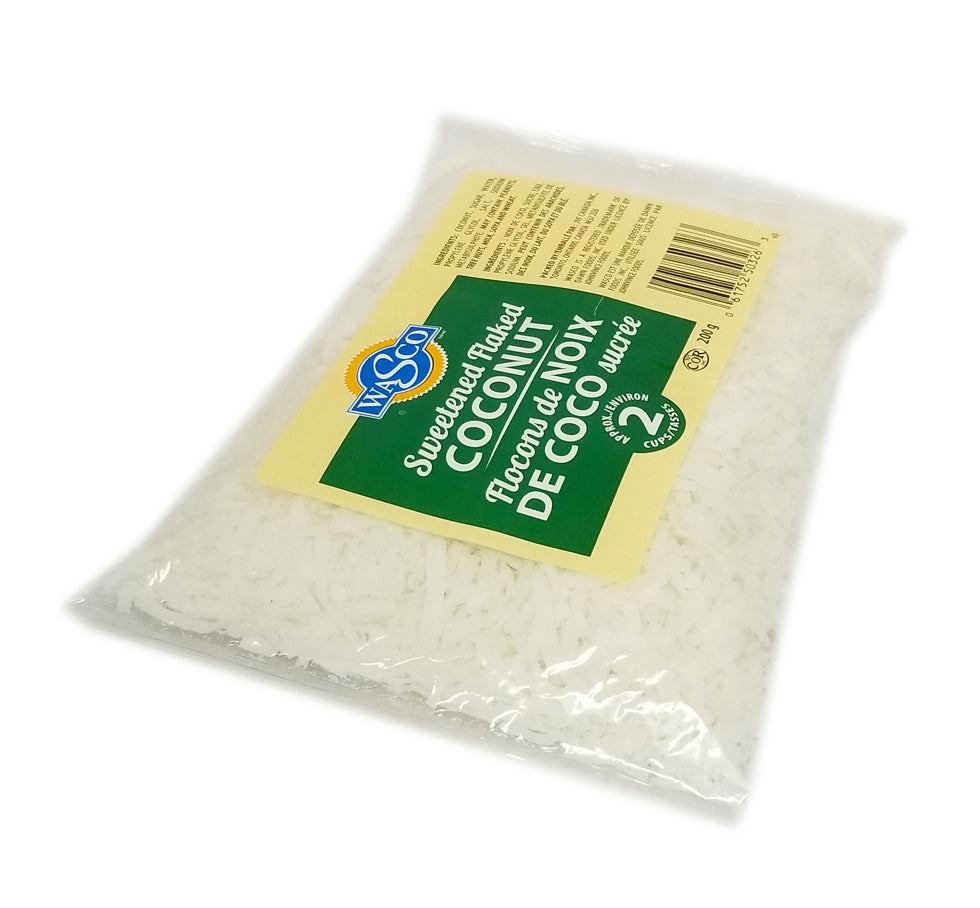 WASCO SWEETENED FLAKED COCONUT - 12/200g