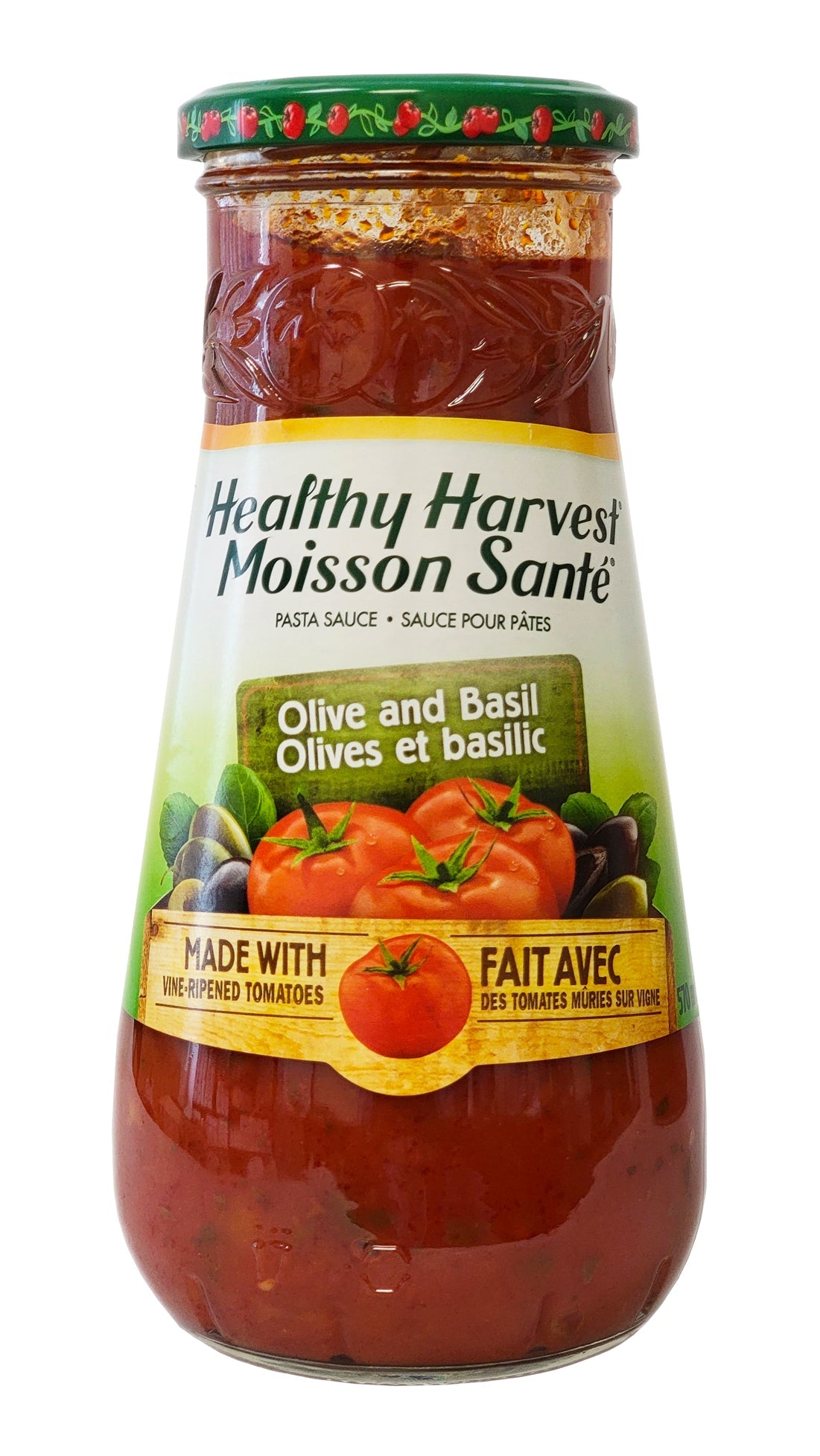 HEALTHY HARVEST PASTA SAUCE - OLIVE & BASIL - 12/570mL
