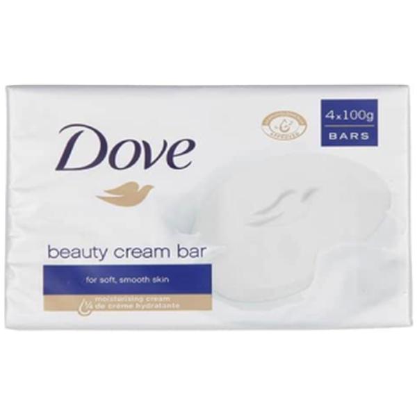 DOVE BEAUTY BAR SOAP - 4CT X 100G WHITE ORIGINAL