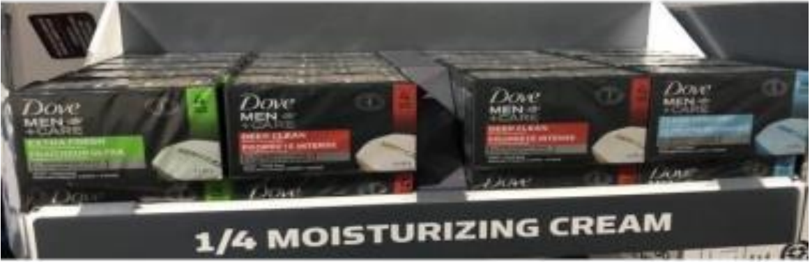 Dove Men Care Soap Display
