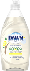Dawn Ultra Pure Essentials Lemon Essence Scent Dishwashing Liquid 479mL