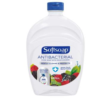 SoftSoap Recharge Savon Liquide Antibactérien Thé Blanc et Baies 1.47lx 6