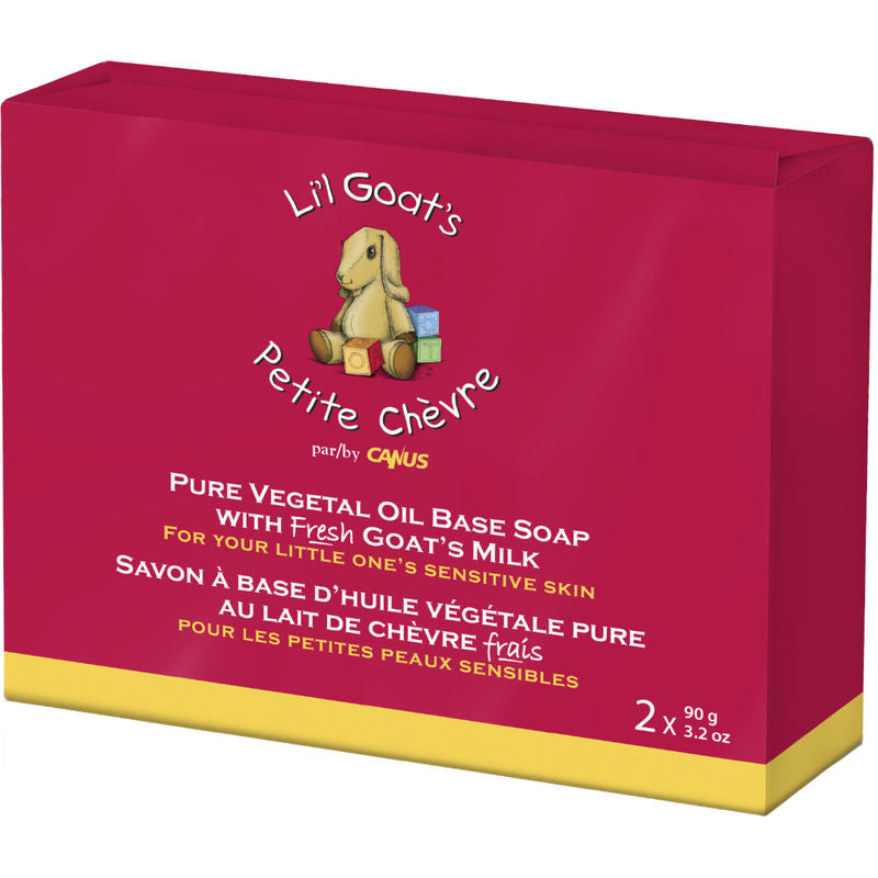 LIL GOATS PETITE CHEVRE PURE VEGETAL OIL BASE SOAP 2X90 gm