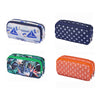 PEN POUCH TWO COMPARTMENTS , LARGE CAPACITY , 8 ASSORTED FASHIONABLE PATTERNS MADE OF WATERPROOF TEXTILE