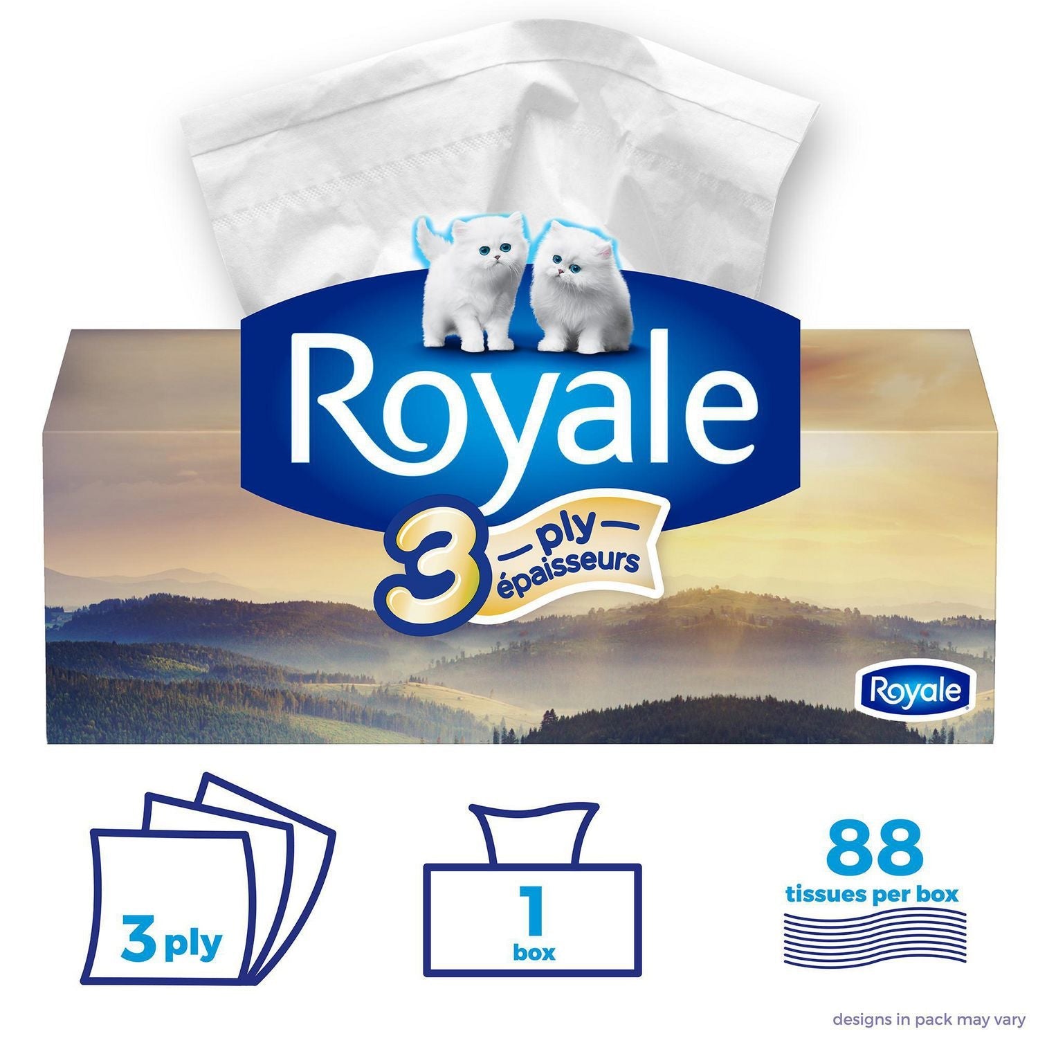 ROYAL 3 PLY STRONG MOUCHOIR 2X 18 PACK = 36