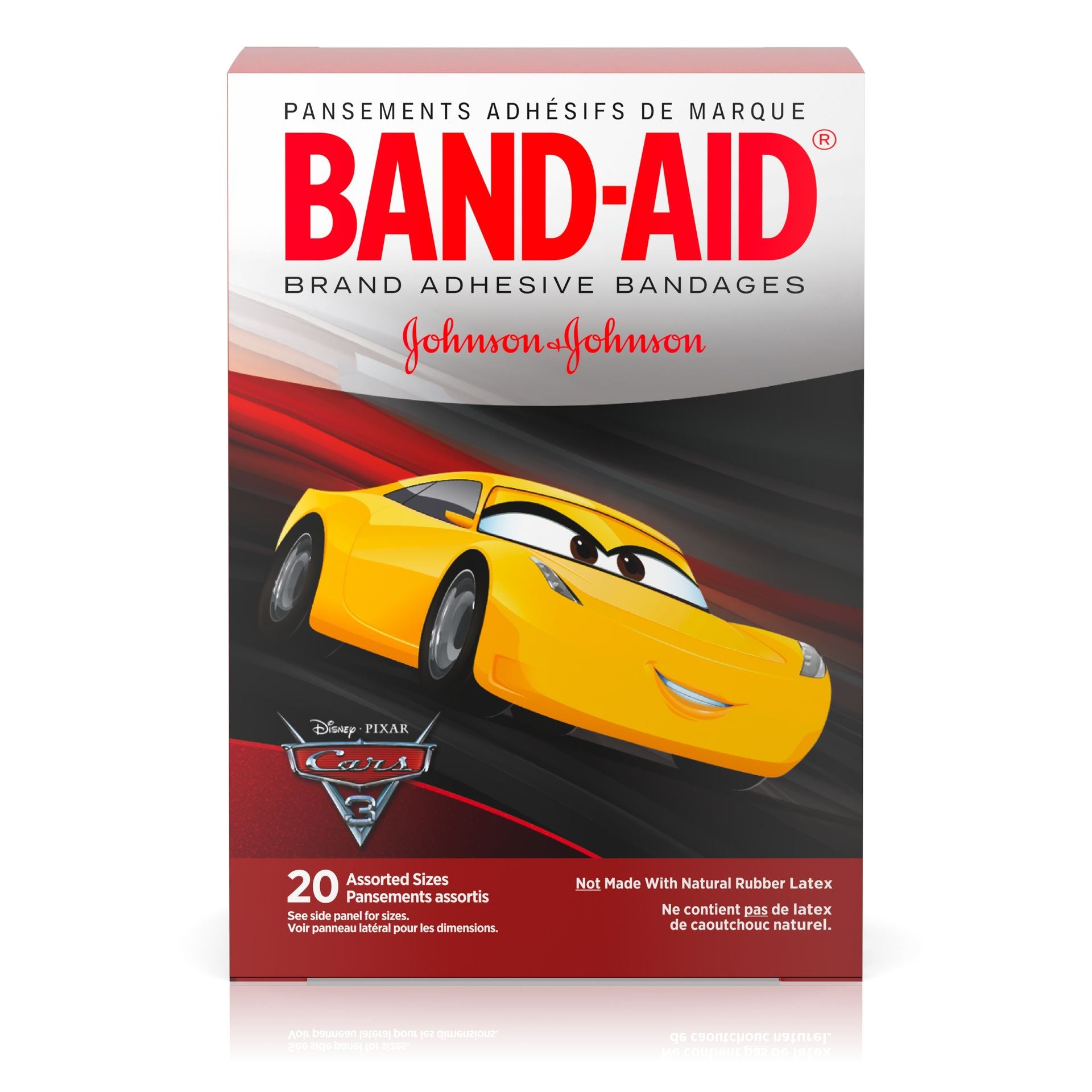 BAND-AID JOHNSON & JOHNSON DISNEY CARS 20 BANDAGES