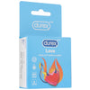 Durex Love Lubricated Condoms, 4 pack