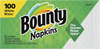 Bounty Napkins White 1-Ply Napkins 100ct