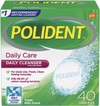 Polident Daily Care Triple Mint Fresh Daily Cleanser For Dentures Tablets 40ct