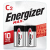 Energizer Max Alkaline Batteries C 2ct, Exp: Not Applicable